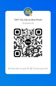 Mã QR trang Zalo OA của trường THPT Chu Văn An